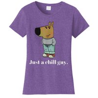 Chill Guy Dog Funny Chill Guy Meme Women's T-Shirt