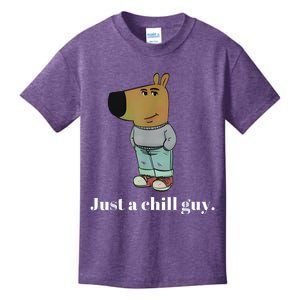 Chill Guy Dog Funny Chill Guy Meme Kids T-Shirt