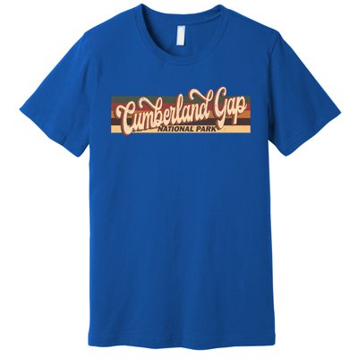 Cumberland Gap Derby Kentucky Us Beach Vintage Retro 70s 80s Gift Premium T-Shirt