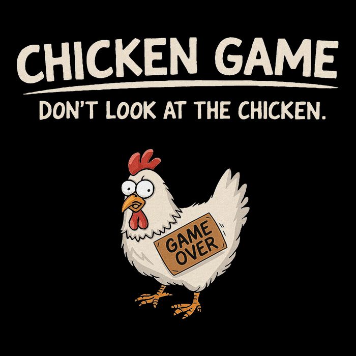 Chicken Game DonT Look At The Chicken T-Shirt