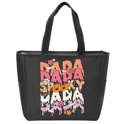 Cute Ghost Dada Zip Tote Bag