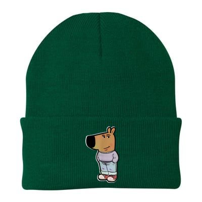 Chill Guy Dog Funny Chill Guy Meme Knit Cap Winter Beanie