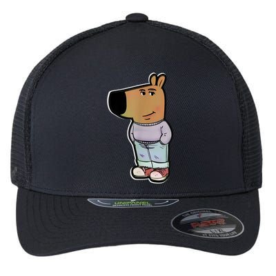 Chill Guy Dog Funny Chill Guy Meme Flexfit Unipanel Trucker Cap