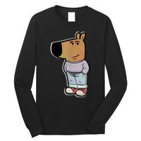 Chill Guy Dog Funny Chill Guy Meme Long Sleeve Shirt