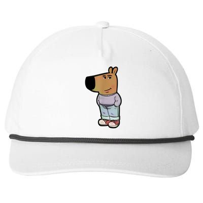 Chill Guy Dog Funny Chill Guy Meme Snapback Five-Panel Rope Hat