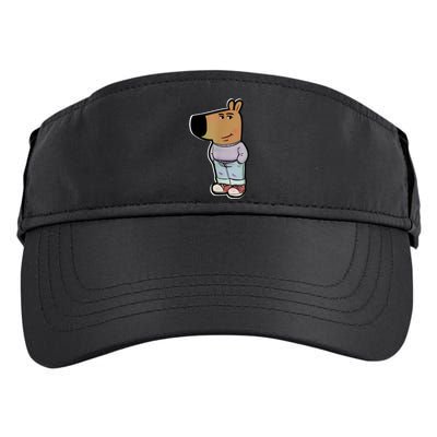 Chill Guy Dog Funny Chill Guy Meme Adult Drive Performance Visor