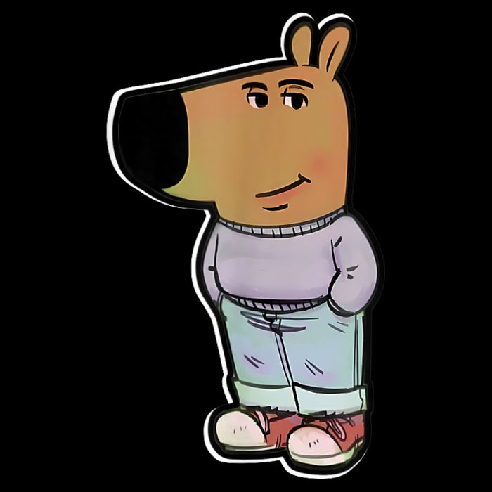 Chill Guy Dog Funny Chill Guy Meme Flatbill Hat