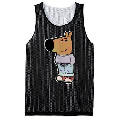 Chill Guy Dog Funny Chill Guy Meme Mesh Reversible Basketball Jersey Tank