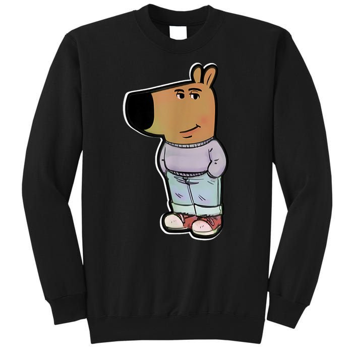 Chill Guy Dog Funny Chill Guy Meme Tall Sweatshirt