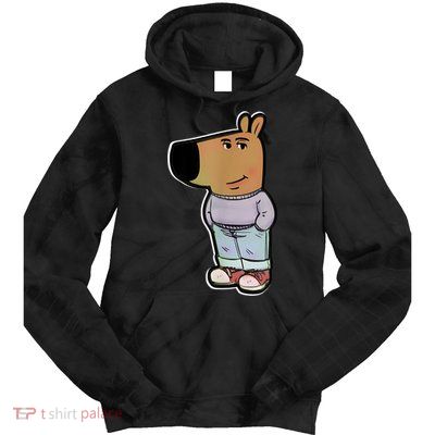 Chill Guy Dog Funny Chill Guy Meme Tie Dye Hoodie