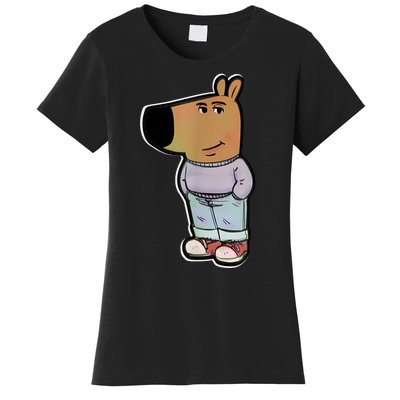 Chill Guy Dog Funny Chill Guy Meme Women's T-Shirt