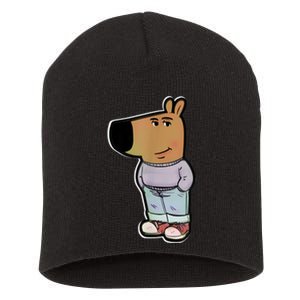 Chill Guy Dog Funny Chill Guy Meme Short Acrylic Beanie