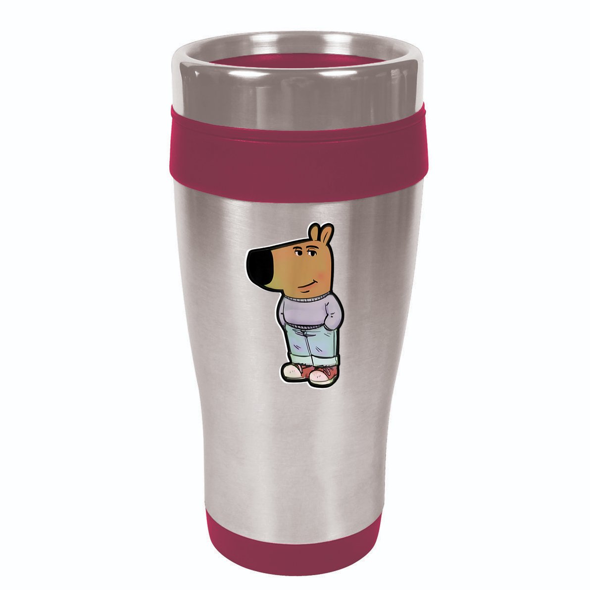 Chill Guy Dog Funny Chill Guy Meme 16oz Travel Tumbler