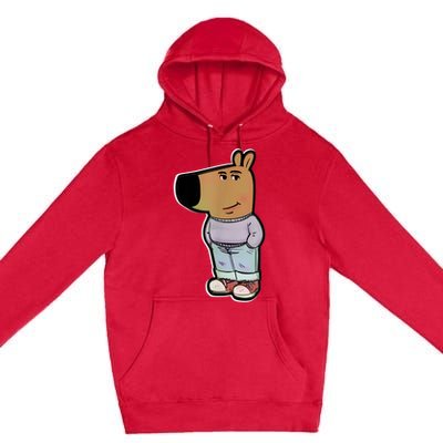 Chill Guy Dog Funny Chill Guy Meme Premium Pullover Hoodie