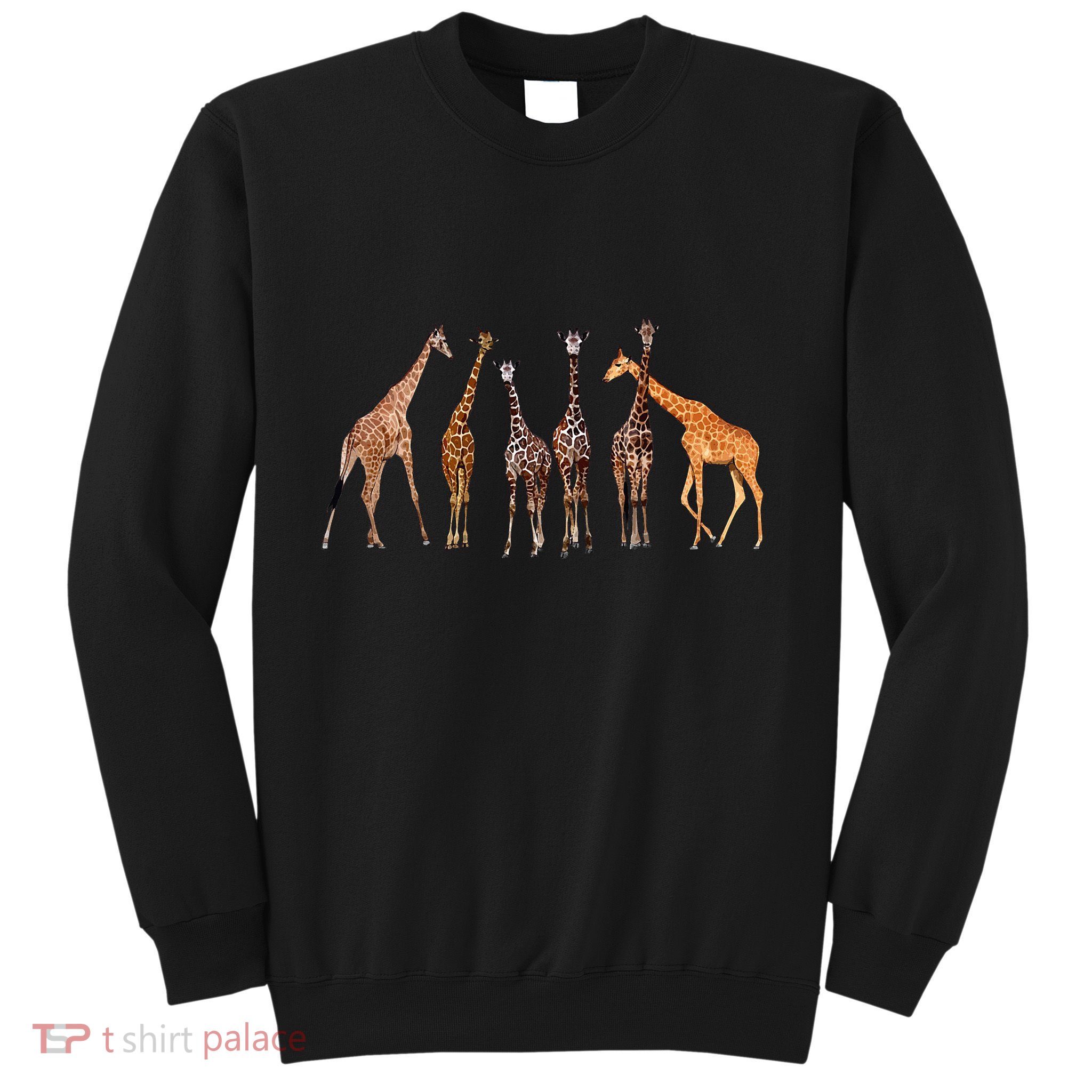 Cute Giraffe Design For Women Safari Zoo Giraffe Lovers Sweatshirt