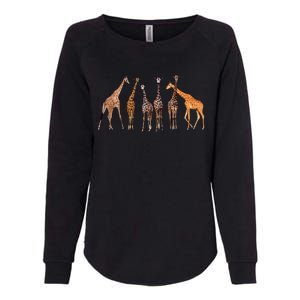 Cute Giraffe Design For Women Safari Zoo Giraffe Lovers Womens California Wash Sweatshirt