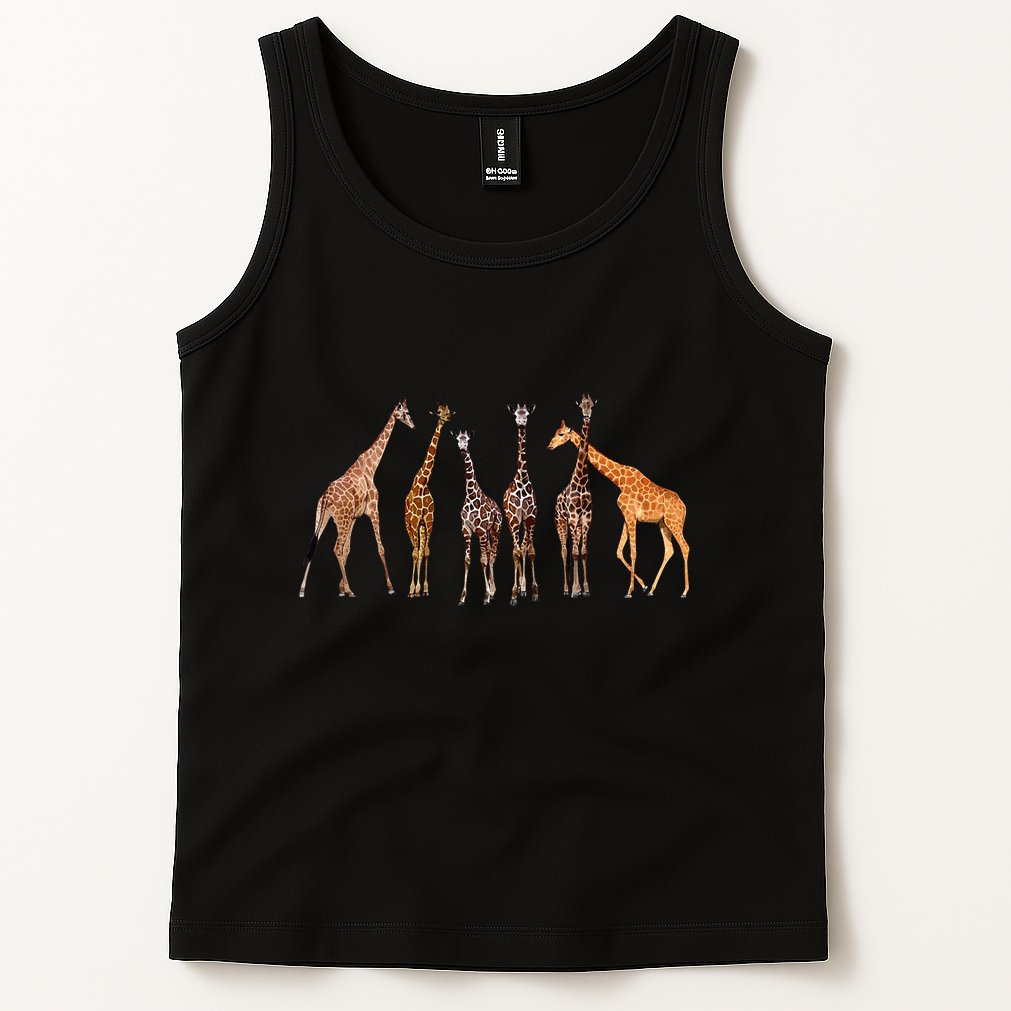 Cute Giraffe Design For Women Safari Zoo Giraffe Lovers Tank Top