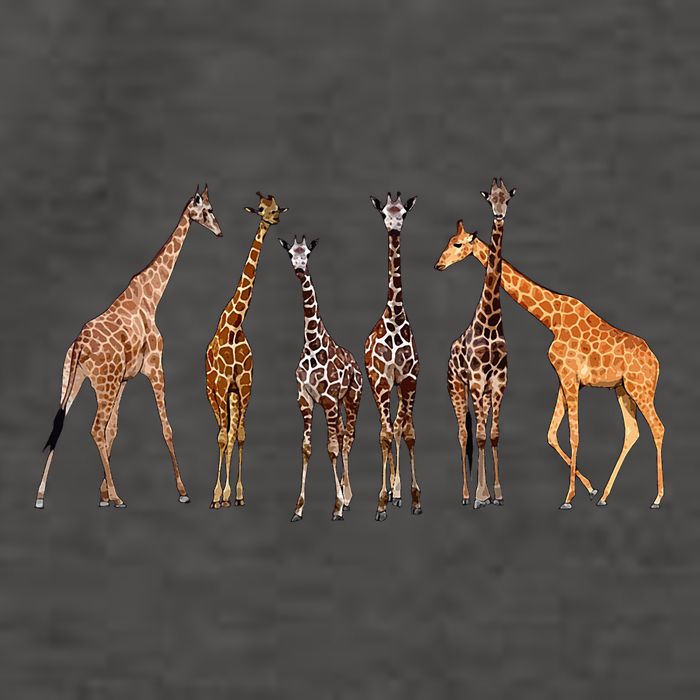 Cute Giraffe Design For Women Safari Zoo Giraffe Lovers Vector Backpack