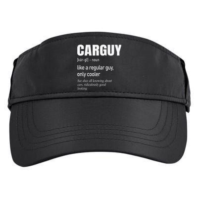 Car Guy Definition Mechanic & Auto Racing Adult Drive Performance Visor