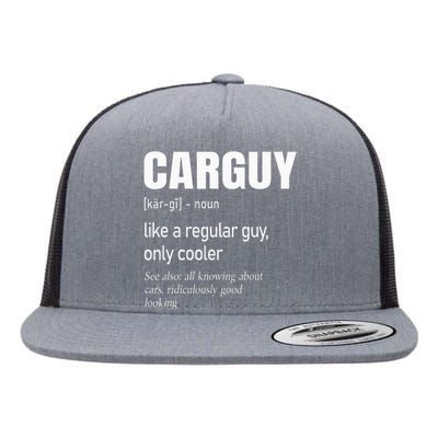 Car Guy Definition Mechanic & Auto Racing Flat Bill Trucker Hat