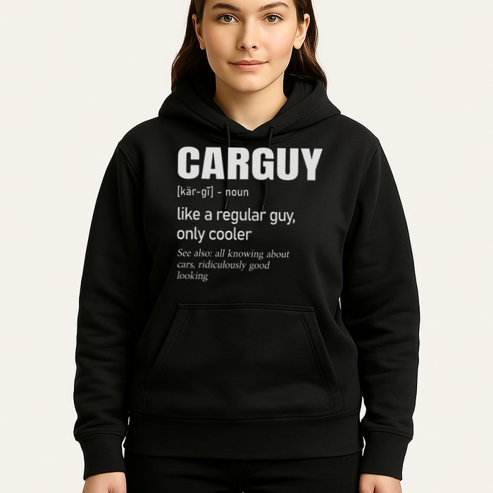 Car Guy Definition Mechanic & Auto Racing Hoodie