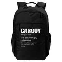 Car Guy Definition Mechanic & Auto Racing Backpack