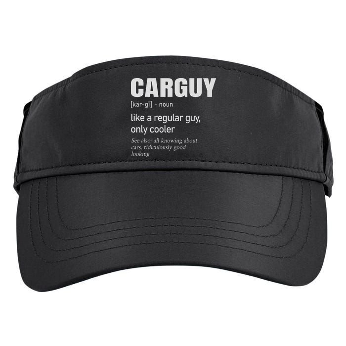 Car Guy Definition Mechanic & Auto Racing Adult Drive Performance Visor