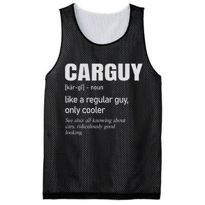 Car Guy Definition Mechanic & Auto Racing Mesh Reversible Basketball Jersey Tank