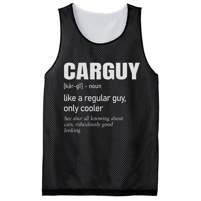 Car Guy Definition Mechanic & Auto Racing Mesh Reversible Basketball Jersey Tank