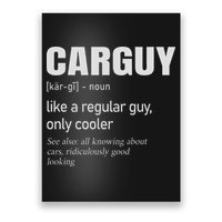 Car Guy Definition Mechanic & Auto Racing Poster