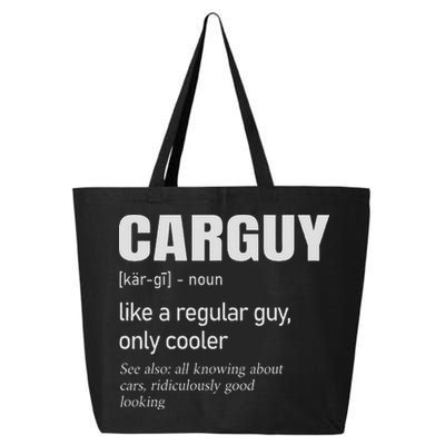 Car Guy Definition Mechanic & Auto Racing 25L Jumbo Tote