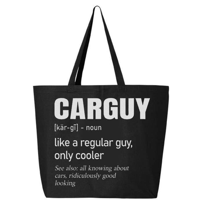 Car Guy Definition Mechanic & Auto Racing 25L Jumbo Tote