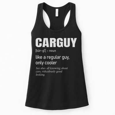 Car Guy Definition Mechanic & Auto Racing Womens Tank Top