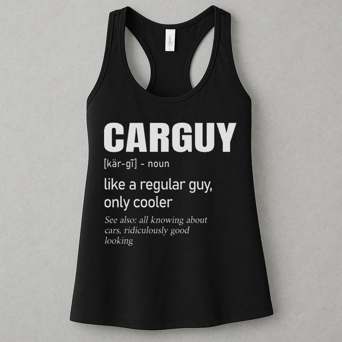 Car Guy Definition Mechanic & Auto Racing Womens Tank Top