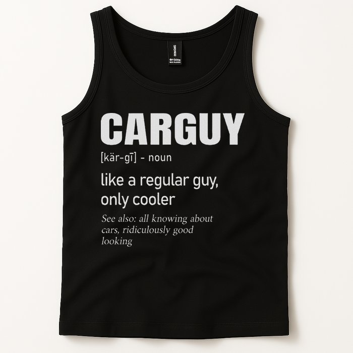 Car Guy Definition Mechanic & Auto Racing Tank Top