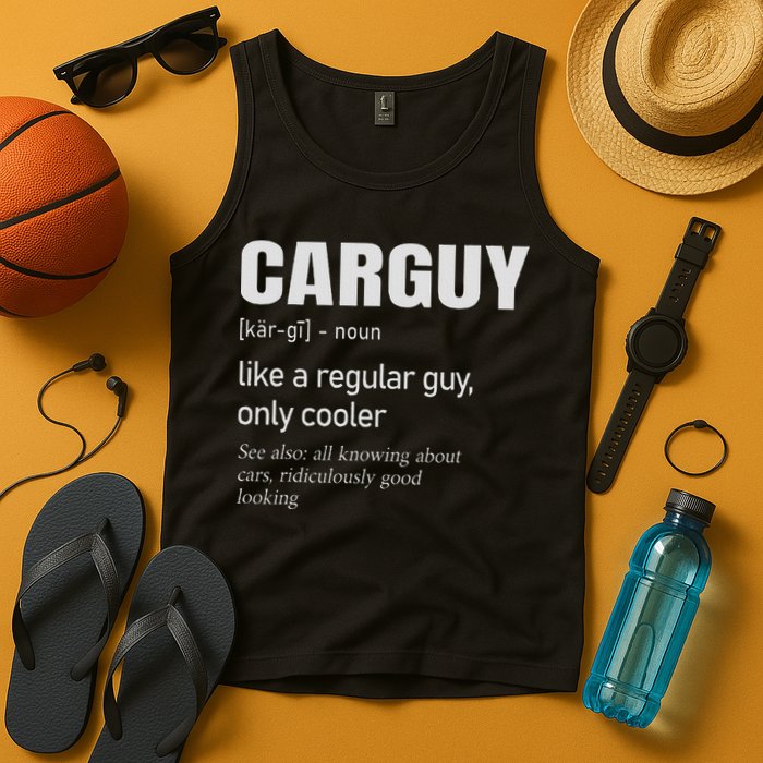 Car Guy Definition Mechanic & Auto Racing Tank Top