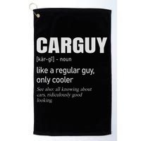Car Guy Definition Mechanic & Auto Racing Golf Towel