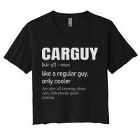 Car Guy Definition Mechanic & Auto Racing Women's Crop Top Tee