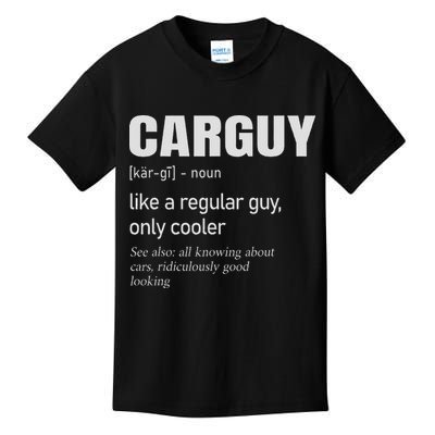 Car Guy Definition Mechanic & Auto Racing Kids T-Shirt