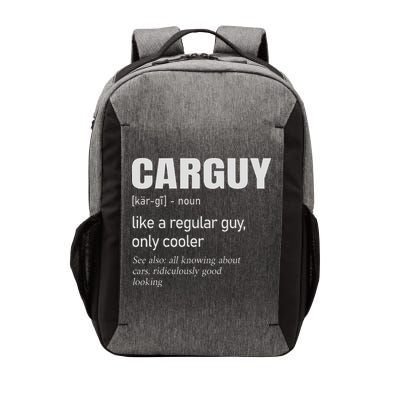Car Guy Definition Mechanic & Auto Racing Vector Backpack