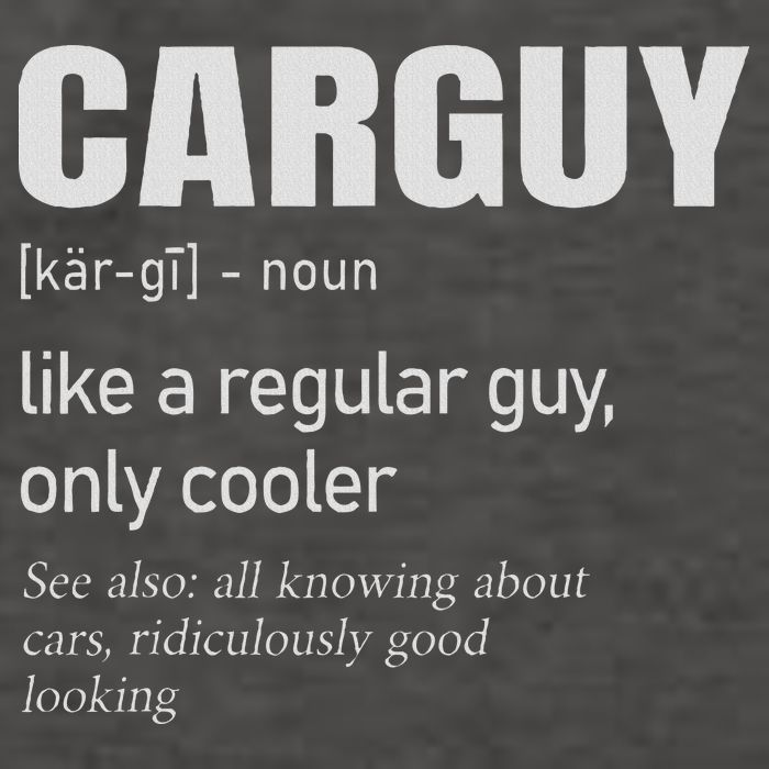 Car Guy Definition Mechanic & Auto Racing Vector Backpack