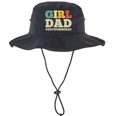 Cool Girl Dad For Father Super Proud Dad Outnumbered Dad Bucket Hat