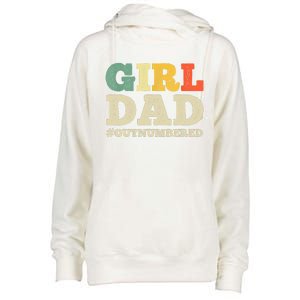 Cool Girl Dad For Father Super Proud Dad Outnumbered Dad Womens Funnel Neck Pullover Hood