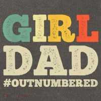 Cool Girl Dad For Father Super Proud Dad Outnumbered Dad Cotton Canvas Backpack