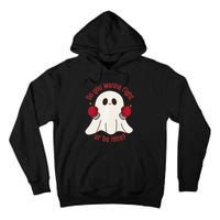 Cute Ghost Do You Wanna Fight Or Be Nice Premium Tall Hoodie