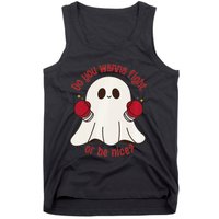 Cute Ghost Do You Wanna Fight Or Be Nice Premium Tank Top