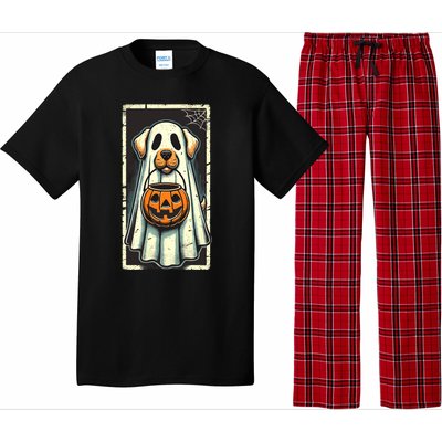 Cute Ghost Dog Halloween Funny Ghost Cool Gift Pajama Set