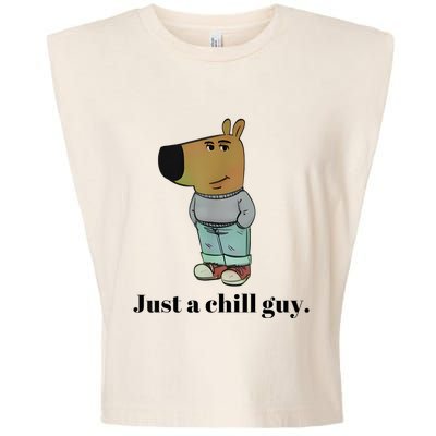 Chill Guy Dog Meme Funny Chill Guy Meme Garment-Dyed Women's Muscle Tee