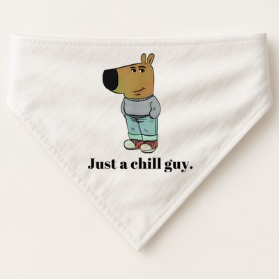 Chill Guy Dog Meme Funny Chill Guy Meme USA-Made Doggie Bandana