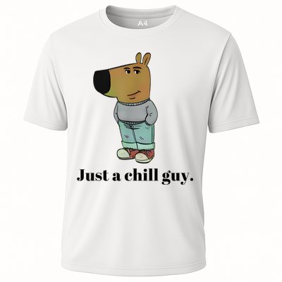 Chill Guy Dog Meme Funny Chill Guy Meme Performance Shirt